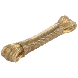 Шнур бельевой металлическая проволока/полипропилен 15м, суперпрочный Рыжий кот 171168