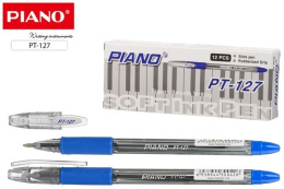 Ручка шариковая на масляной основе Piano, синяя, 1мм РТ-127-12/СИН/