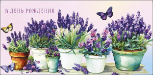 Открытка-конверт для денег В День рождения 0322.282