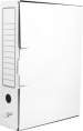 Короб архивный  75мм микрогофрокартон, с клапаном, белый A-GBL75C_371, 158553