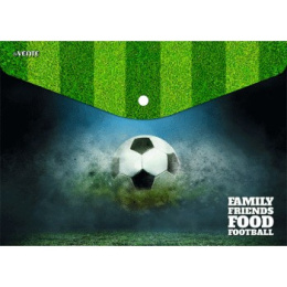 Папка с кнопкой А4 0.15 Devente Football Time 3071892