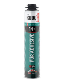 Клей-пена пистолетная KUDO PROFF 14+ APS всесезон. для теплоизоляции, 1000мл. KUPP10UAPS
