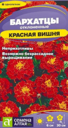 Бархатцы отклоненные (Тагетес) Красная вишня 0,2г цветной пакет Семена Алтая