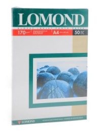 Бумага А4 Lomond глянцевая односторонняя 170г 50 листов 0102142