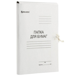 Папка для бумаг с завязками 300г/м2 Brauberg 124567