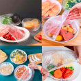 Крышки на резинке (шапочки для кухни) полиэтиленовые набор 100шт. Радужный Дом РД26930