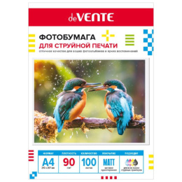 Бумага А4 Devente матовая односторонняя  90г 100 листов 2042421