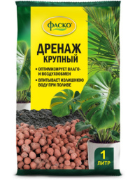 Дренаж цветочный  1л крупный Цветочное Счастье Фаско