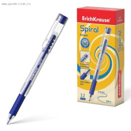 Ручка гелевая ErichKrause синяя 0,5мм Spiral 48177