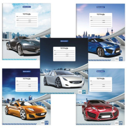 Тетрадь  24 листа клетка Brauberg Drive Car 403005