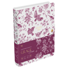 Ежедневник датированный А5 176 листов BG Grace Birdies, кожзам, на гребне, 2026 DDA5_66362 382552