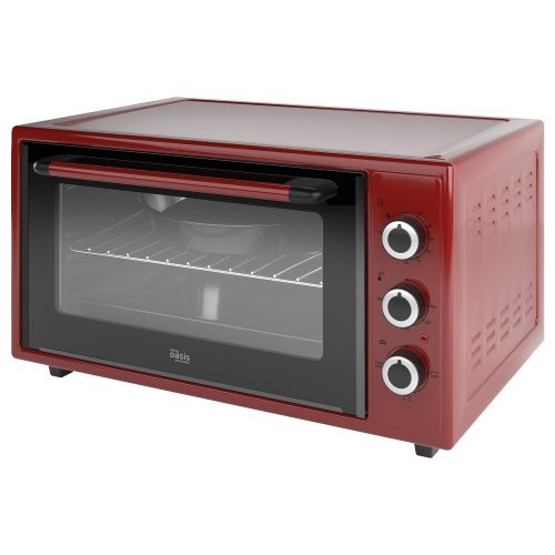 Духовка электрическая 50л, 1600Вт, красный Oasis M-50R1