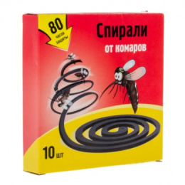 Спирали от комаров 10шт. без запаха, черные (Надзор) Nadzor SPIR60E