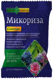 Микориза для саженцев 50г стимулятор роста корней, адаптоген, антидепрессант Долина Плодородия