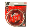 Диск алмазный 125х22мм сухая резка, Turbo Matrix 73179