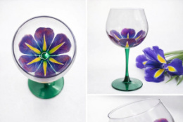 Бокал для вина стеклянный 650мл Бутон. Ирис, в п/у Декостек 306-Н9Д