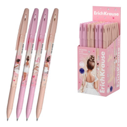 Ручка шариковая ErichKrause R-301 Stick Grip Pointes, синяя, 0,7мм 61004