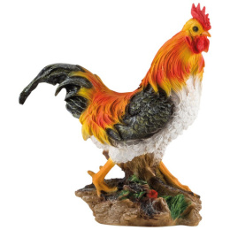 Фигурка садовая из полистоуна Петух на цветочках 40х15х42см Park 169369