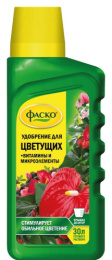 Жидкое удобрение для цветущих 285мл Цветочное счастье минеральное Фаско