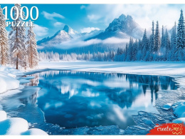 Пазлы 1000 элементов Зимнее озеро П1000-7631