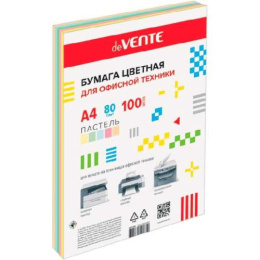 Бумага А4 Devente пастель 5 цветов 80г 100 листов 2072219