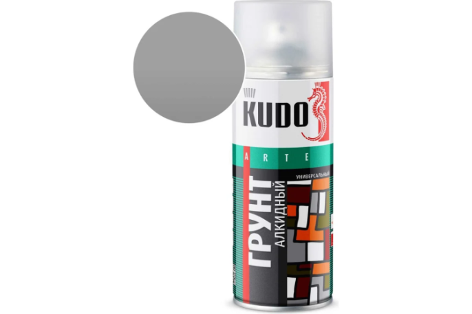 Грунт "KUDO" универсальный серый 2001 520 мл KU-2001