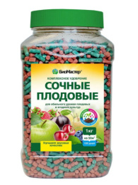 Удобрение Сочные плодовые 1,2кг комплексное минеральное, с системой питания Long-quick time БиоМастер