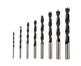 Сверла по дереву набор  8шт. спиральные 3-10мм углеродистая сталь цилиндрический хвостовик Park 107350