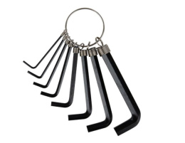 Ключи имбусовые набор  8шт. 1,5-8мм карбоновая сталь, на кольце в пакете Park 100696