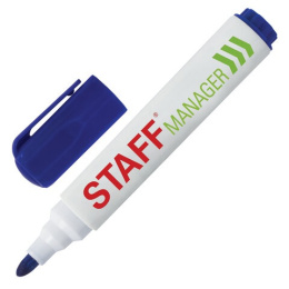 Маркер для белой доски Staff Manager WBM-491, синий, 5мм 151492
