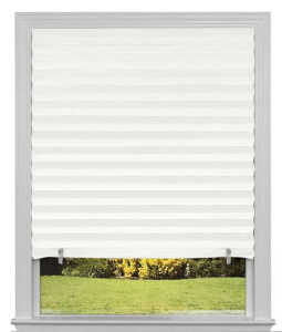 Штора плиссе 120х180см белый (блэкаут) Baizheng BZ-L006WH
