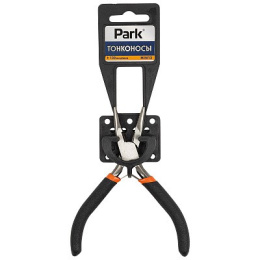 Длинногубцы прямые 125мм обрезиненные ручки, мини MIN13 Park 352013