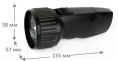 Фонарь аккумуляторный светодиодный  5LED черный Ultraflash LED3859
