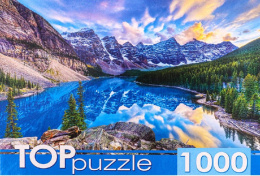 Пазлы 1000 элементов Канада. Рассвет над озером Морейн ГИТП1000-4135