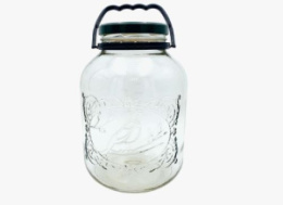 Банка стеклянная Твист-110  5,00л Фазан  ( 4шт.) с крышкой, с ручкой
