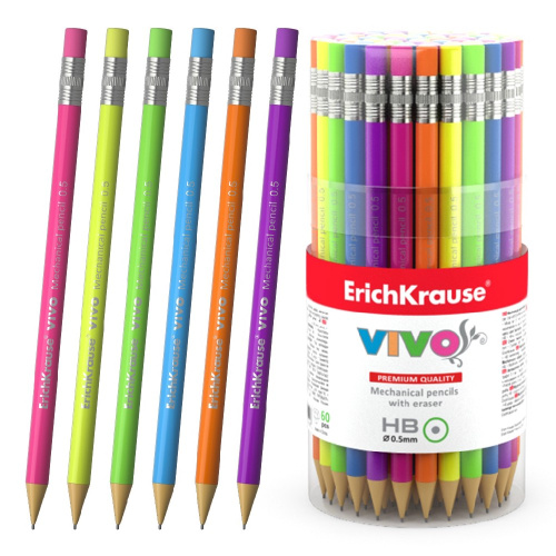 Карандаш механический ErichKrause Vivo HB 0,5мм 45023