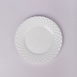 Тарелка стеклокерамическая мелкая 195мм White Pars Opal PO-195P