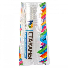 Набор стаканов одноразовых 12шт. 500мл прозрачный Юпласт ЮНАБ2056