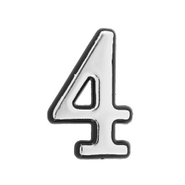 Цифра 4, хром Аллюр 26328