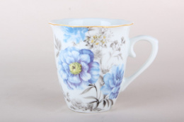 Кружки фарфоровые набор 2шт. 400мл Flower gallery, в картон/к Коралл LTFG-M380