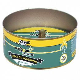 Свеча от комаров 130г с эфирными маслами 3 часа горения Extreme (Надзор), в банке Nadzor SVCHЕХ1