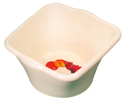 Таз пластиковый квадратный 30л с круглым дном d-26см Чудо, цвета в ассортименте Ар-Пласт 03046