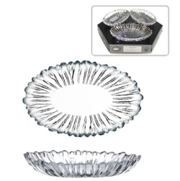 Набор блюд стеклянных овальных Aurora (Аврора) 3шт. 155х99мм, в п/у Pasabahce Бор 10545