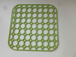 Решетка для мойки пластиковая квадратная 26х26см, в ассортименте 1327/RE223