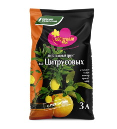 Грунт для цитрусовых 3л Цветочный Рай Буйские удобрения