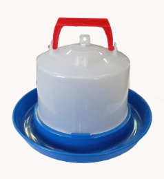 Поилка для домашней птицы пластиковая  4,5л Птичий дворик бункерная подвесная Агропласт Б00277