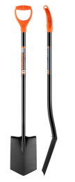 Лопата штыковая сварная цельнометаллическая 19х28х127см, 1,8мм, V-ручка Finland 2268
