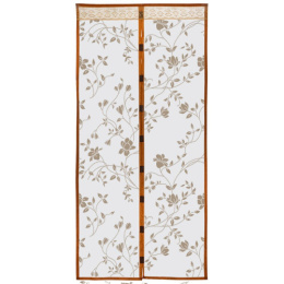 Сетка антимоскитная на магнитах 210см х 1,0м Капутомоскито Цветочный узор Рыжий кот 103711