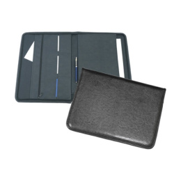 Папка деловая Devente Newcastle, искусственная кожа, 4 кармана, на молнии, черный 1040501