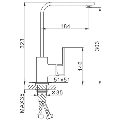 Смеситель для кухни Frap H73 F4073 Frap 33366